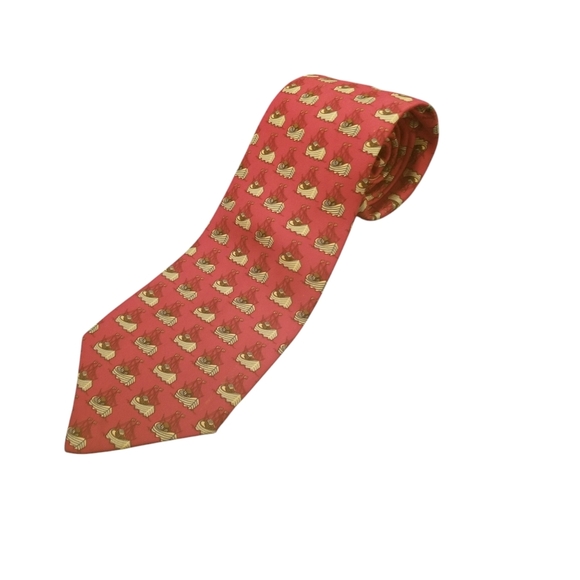 Vintage Hermes 100% Silk Tie - Picture 1 of 6
